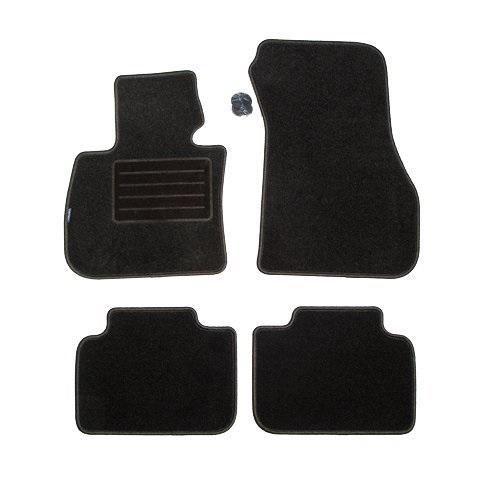 Set covorașe auto din mochetă PETEX Rex 112614602PX, culoare grafit, compatibile cu BMW X1 F48 și BMW X2