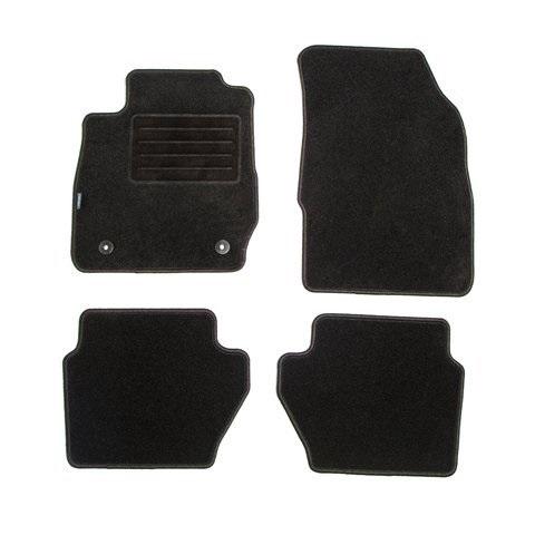 Set covorașe auto din mochetă PETEX Rex, culoare grafit, compatibile cu Ford Fiesta (02.2011-06.2017)