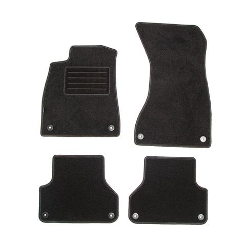 Set covorașe auto tip mochetă PETEX 11267402PX, model REX, culoare grafit, compatibil cu AUDI A4 (din octombrie 2015) și AUDI A5 Sportback (din 2017)
