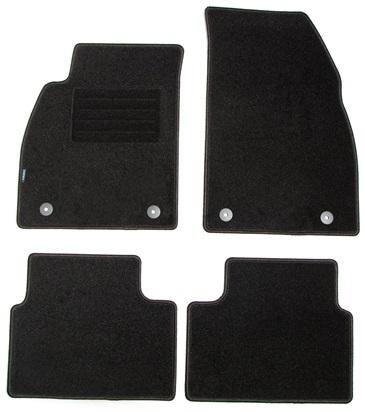 Set covorașe auto din mochetă PETEX 112741702PX, model REX, culoare grafit, compatibile cu Opel Insignia, 09.2013-04.2017