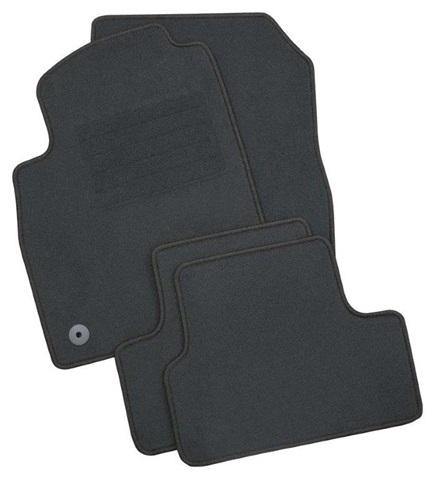 Set 4 covorașe auto mochetă PETEX REX, grafit, compatibile cu Renault Twingo III (09.2014-)