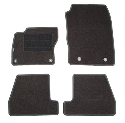 Set covorașe auto din mochetă PETEX 112825202PX, model REX, culoare grafit, compatibile cu Ford Focus III, 06.15-08.18