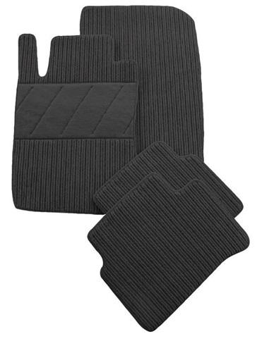 Set covorașe auto din mochetă PETEX 112857902PX, model REX, culoare grafit, compatibil cu Audi A4 (11.2007-09.2015) și Audi A5 (09.2009-12.2016)
