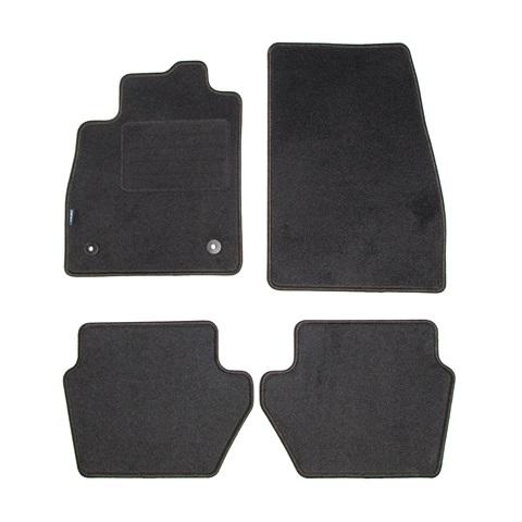 Set covorașe auto din mochetă PETEX 112925102PX, model REX, culoare grafit, compatibil cu Ford Fiesta VII, 07.2017-