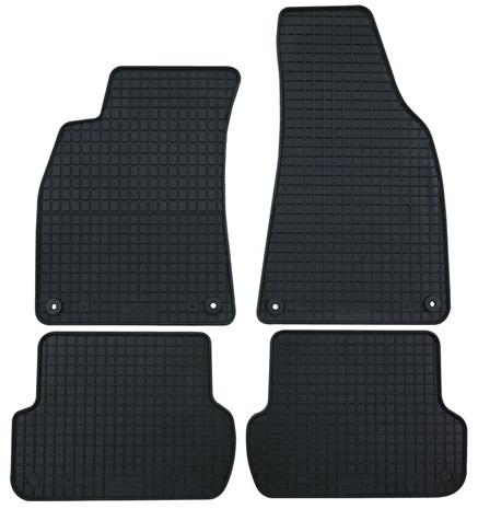Set 4 covorașe auto din cauciuc PETEX 12010PX, negre, compatibile cu Audi 80, 4000 (81, 85, B2), 1978-1986