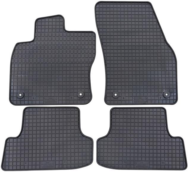Set 4 covorașe auto din cauciuc PETEX 12510PX, negre, compatibile cu Audi Q2