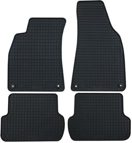 Set 4 covorașe auto din cauciuc PETEX 13410PX, negre, compatibile cu Audi A4 8W2, B9, 10.2015- și Audi A5 Sportback 8W5, B9, 2017-
