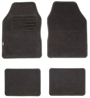 Set 4 covorașe auto universale tip mochetă PETEX Florida 3, negru, cod 13480004PX