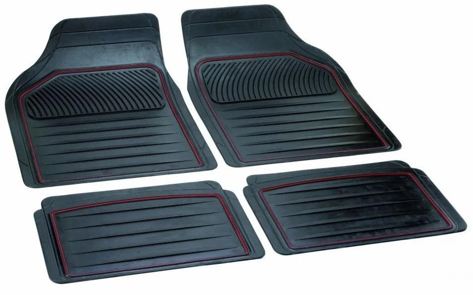 Set covorașe auto universale din cauciuc BOTTARI Perfect 14035BT, față 51x70 cm, spate 51x35 cm, culoare neagră