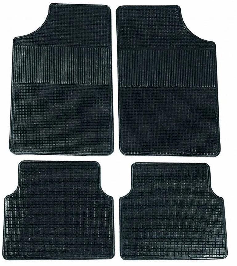 Set covorașe auto universale din cauciuc BOTTARI Bingo, față 45x70 cm, spate 42x39 cm, culoare negru, model 14042BT