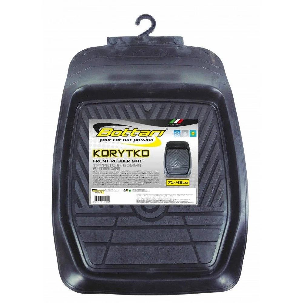 Covoraș auto universal BOTTARI New Korikto 14190BT, 71 x 48 cm, cauciuc, față, negru