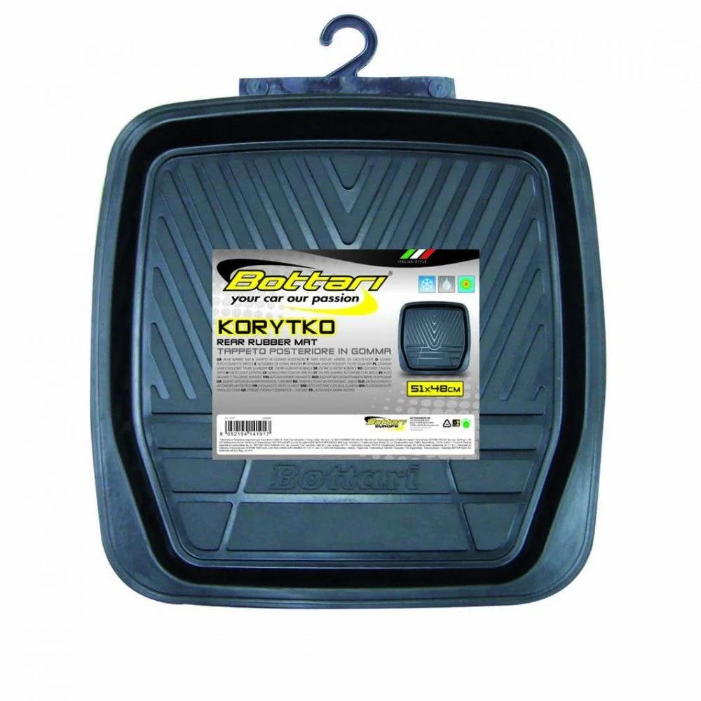 Covoraș auto universal din cauciuc BOTTARI New Korikto, pentru spate, 51 x 48 cm, negru, model 14191BT