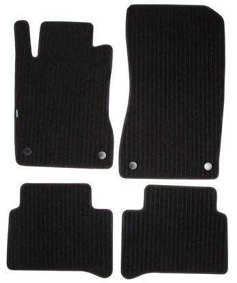 Set covorașe auto din mocheta PETEX 146437604PX, model Remo, culoare neagră, compatibil cu Mercedes Benz E-Class W211, 2002-2009