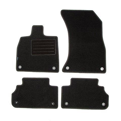 Set covorașe auto din mochetă PETEX Remo, negru, compatibile cu Opel Corsa D
