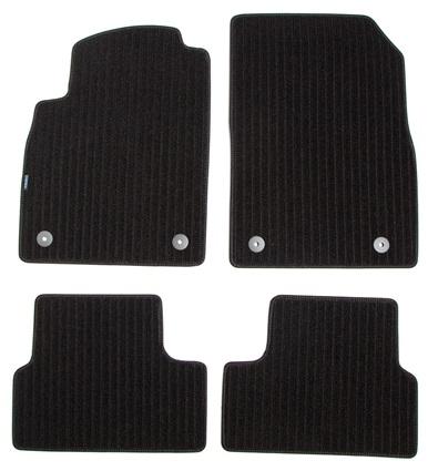 Set covorașe auto tip mochetă PETEX, model Remo, culoare negru, compatibil cu Opel Astra J, 2009-2023