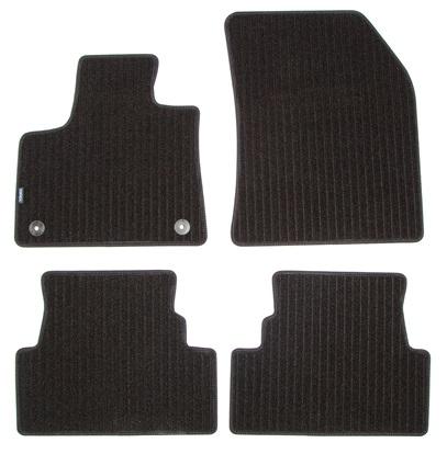 Set covorașe auto tip mochetă PETEX model Remo, culoare neagră, compatibile cu Opel Grandland X