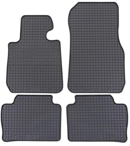 Set 4 covorașe auto din cauciuc PETEX 15710PX, negre, compatibile cu BMW Seria 3 F30 2011-prezent, Touring F31