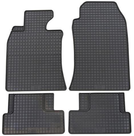 Set 4 covorașe auto din cauciuc PETEX 16410PX, negru, compatibile cu Mini One, Cooper R50, R53, Cabriolet R52, 09.2001-10.2006