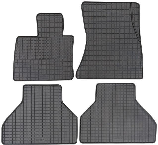 Set 4 covorașe auto din cauciuc PETEX, negru, compatibile cu BMW X5 E70, F15, X6 E71, F16