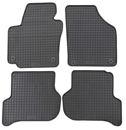 Set 4 covorașe auto din cauciuc PETEX, culoare neagră, compatibile cu Skoda Yeti 5L (2009-2017)