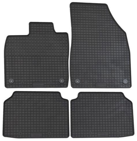Set 4 covorașe auto din cauciuc PETEX 21910PX, culoare neagră, compatibile cu Skoda Enyaq