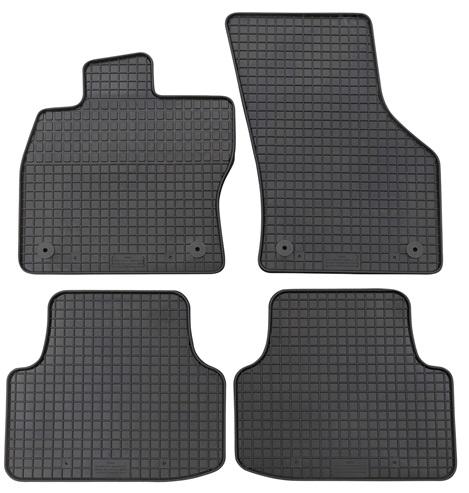 Set 4 covorașe auto din cauciuc PETEX 22210PX, negru, compatibile cu Skoda Octavia III 5E3 (2013-) și Scout Combi 5E5 (2014-)