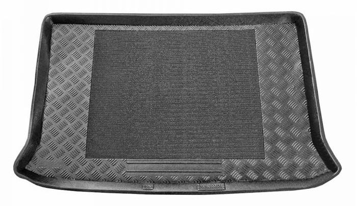 Protecție portbagaj auto POLCAR 2350WB-3, din polietilenă, neagră, cu margine înaltă, compatibilă cu Citroen Berlingo, 07.96-10.02, cu inserție antiderapantă.