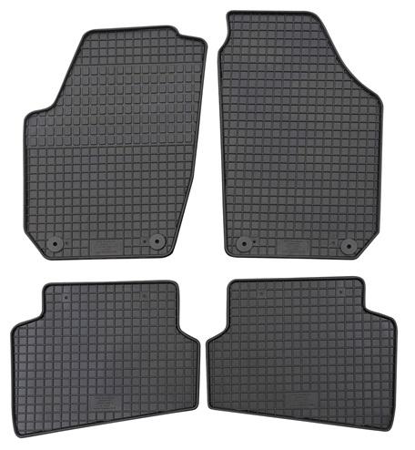 Set 4 covorașe auto din cauciuc PETEX 24110PX, negre, compatibile cu Skoda Fabia II, Fabia Combi