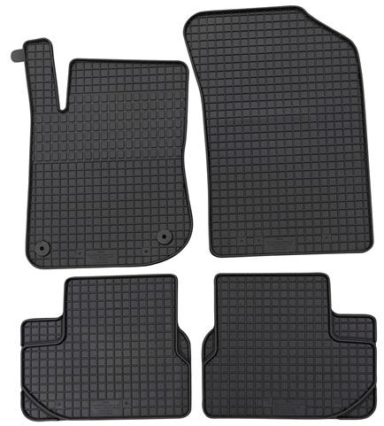 Set 4 covorașe auto din cauciuc PETEX 24410PX, negre, compatibile cu Peugeot 208 (2012-10.2019) și Peugeot 2008 (2013-11.2019)