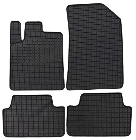 Set 4 covorașe auto din cauciuc PETEX 25210PX, negre, compatibile cu Peugeot 407 Limuzină 6D, 407 SW 6E, 407 Coupe 6C