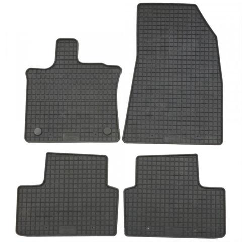 Set 4 covorașe auto din cauciuc PETEX 28310PX, negru, compatibile cu Renault Captur II, model începând cu 12.2019.