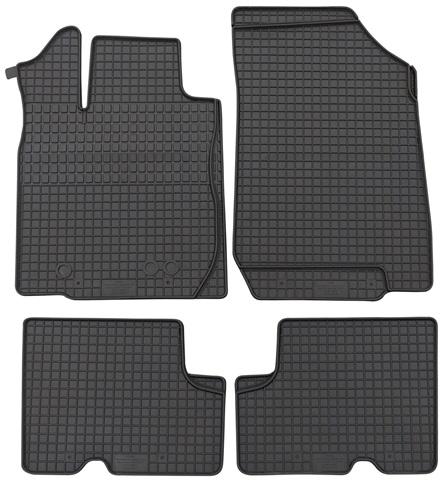 Set 4 covorașe auto din cauciuc PETEX, negru, compatibil cu Dacia Duster I și II, 2010-2023