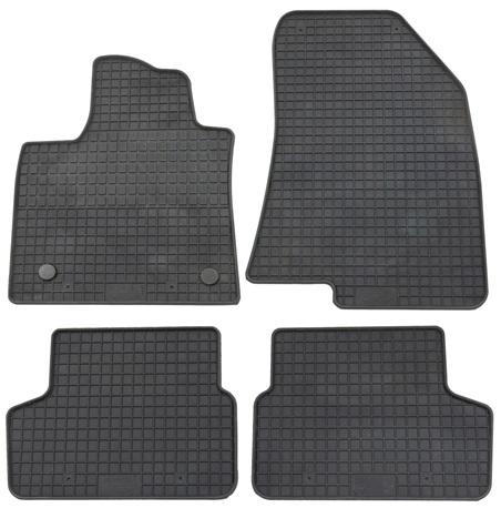 Set 4 covorașe auto din cauciuc PETEX 29014PX, negru, compatibil cu Dacia Sandero III și Sandero III Stepway