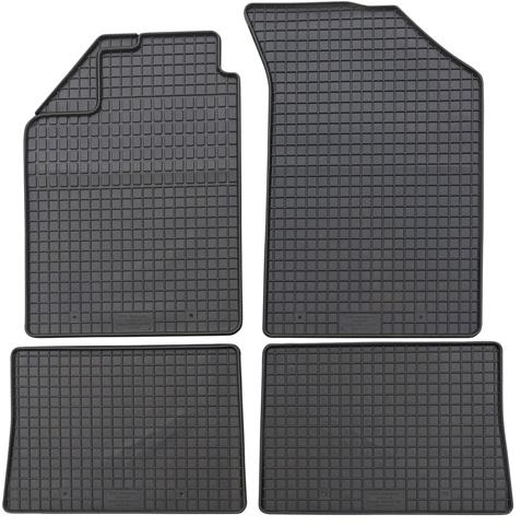 Set 4 covorașe auto din cauciuc PETEX 29310PX, negre, compatibile cu Renault Clio II Symbol I Limuzina LB0/1/2
