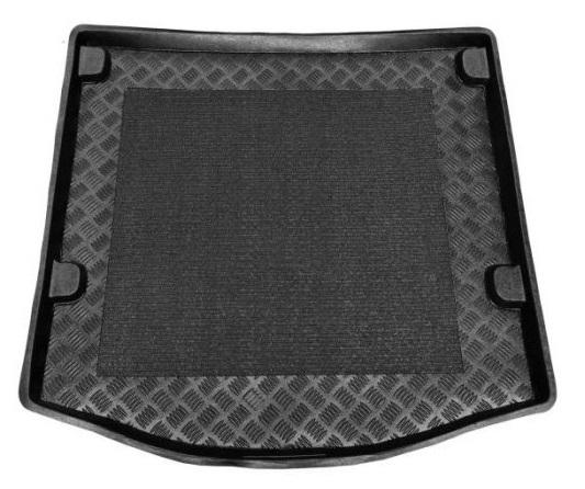 Tavă portbagaj auto POLCAR 32C1WB-1, din polietilenă, neagră, cu margine înălțată, pentru Ford Focus III Sedan, cu strat de protecție mat.