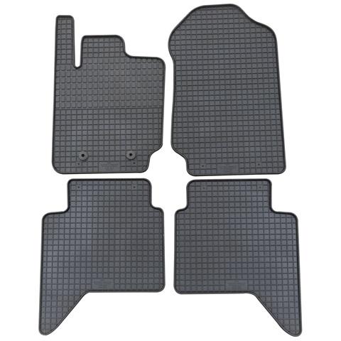 Set 4 covorașe auto din cauciuc PETEX, negre, compatibile cu Ford Ranger (01.2012-10.2022)