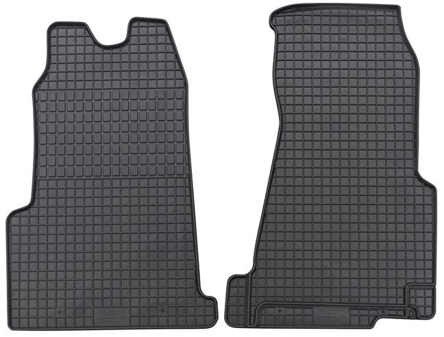 Set 2 covorașe auto din cauciuc PETEX, negru, compatibile cu Ford Transit (modelele FD, FB, FS, FZ, FC, 2000-2012)