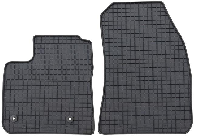 Set 2 covorașe auto din cauciuc PETEX 37610PX, negre, compatibile cu Ford Transit Courier, model 2014-prezent