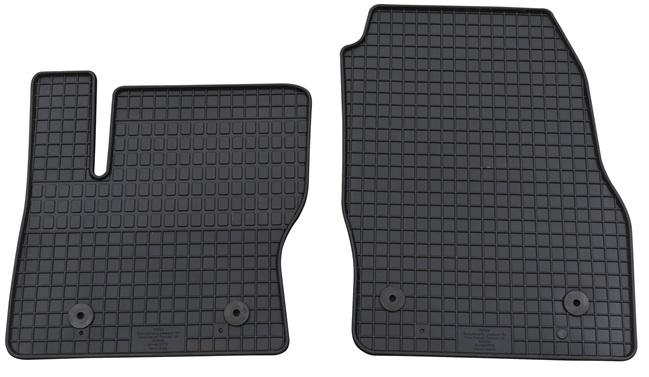 Set 2 covorașe auto din cauciuc PETEX, model 37710PX, culoare negru, compatibil cu Ford Transit Connect P65, P70, P80, 08.2016-prezent