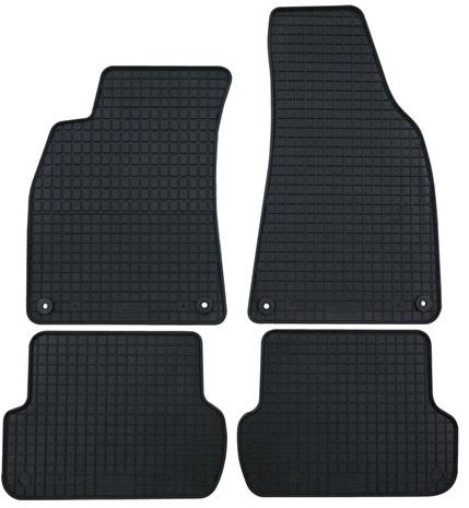 Set 4 covorașe auto din cauciuc Petex 38310PX, negre, compatibile cu Ford Fiesta 2005-2008 și Fusion 2005-2012