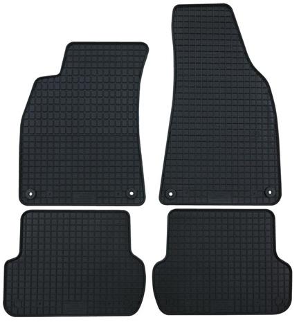 Set 4 covorașe auto din cauciuc PETEX 38410PX, negre, compatibile cu Ford Fiesta VI (2008-2011)