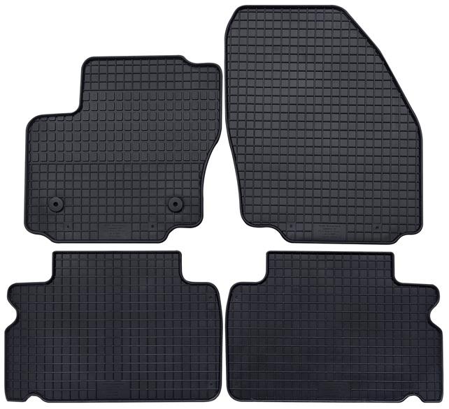 Set 4 covorașe auto din cauciuc PETEX 39310PX, negre, compatibile cu Ford Galaxy WA6 și Ford S-Max WA6, 2006-08.2015.