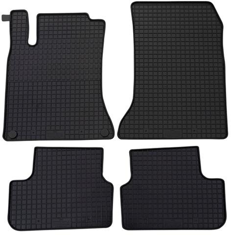 Set 4 covorașe auto din cauciuc PETEX 41310PX, negru, compatibil cu Mercedes Benz B-CLASS W246 (2011-), A-CLASS W176 (2012-), CLA Coupe C117, GLA-CLASS X156.