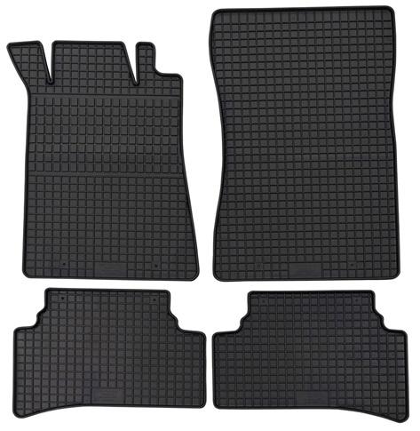 Set de 4 covorașe auto din cauciuc PETEX 42010PX, negru, compatibile cu Mercedes Benz C-CLASS Limuzină W202 și C-CLASS Break S202
