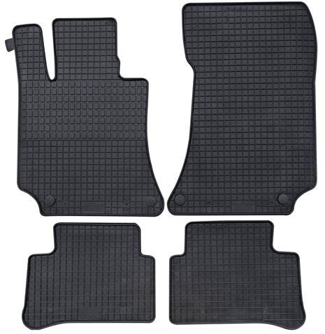 Set 4 covorașe auto din cauciuc PETEX 44210PX, negru, compatibile cu Mercedes Benz E-CLASS limuzină W212, CLS C218, CLS Shooting Brake X218