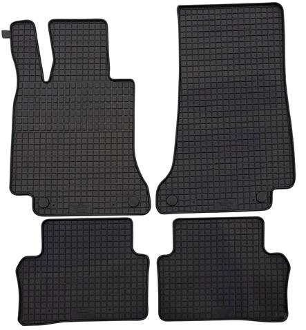 Set 4 covorașe auto din cauciuc Petex 44310PX, negru, compatibile cu Mercedes Benz W213, S213