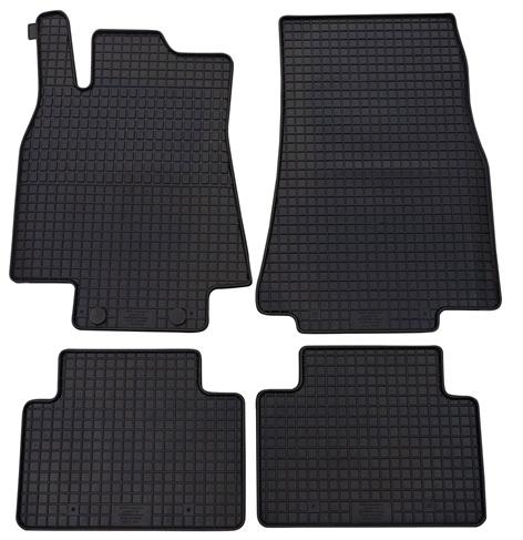 Set 4 covorașe auto din cauciuc PETEX 45110PX, negru, compatibile cu Mercedes Benz A-Class W169