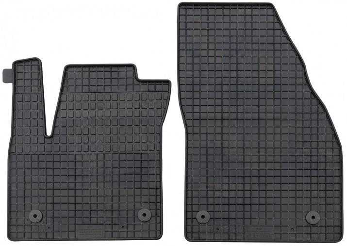 Set 2 covorase auto din cauciuc PETEX 51910PX, negre, montare față, compatibile cu Opel Movano, model din aprilie 2010.