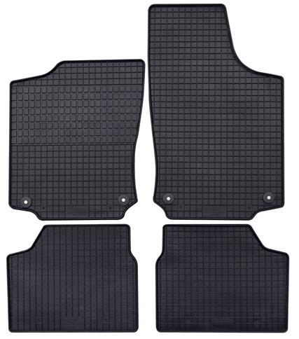 Set 4 covorașe auto din cauciuc PETEX 52110PX, negre, compatibile cu Opel Corsa C F08, W5L și Opel Vita C F08, F68