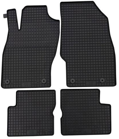 Set 4 covorașe auto din cauciuc PETEX, negru, compatibile cu Opel Corsa D (2006-2014)